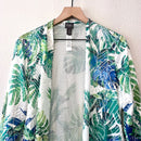 Tropical Leaf Mesh Cardigan-3