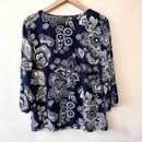 Paisley Tie Front Top-8