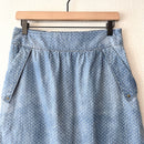 Polka Dot Chambray Skirt-3