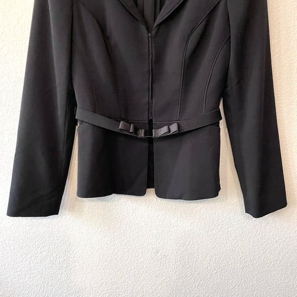 Peplum Belted Blazer
