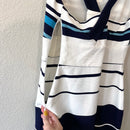 Ribbed Striped Sheath Dress-7