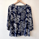 Paisley Tie Front Top-2