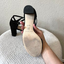 Suede Ankle Wrap Heels-10