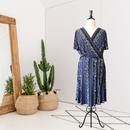 Floral Faux Wrap Dress-1