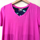 Short Sleeve Casual V-Neck Tee-2