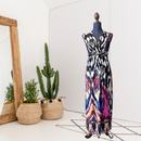 Ikat Stretch Maxi Dress-1