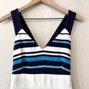 Ribbed Striped Sheath Dress-3