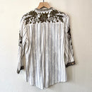 Johnny Was Floral Embroidered Button Down-8