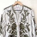 Johnny Was Floral Embroidered Button Down-3