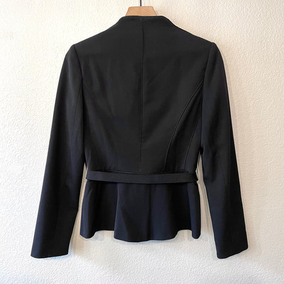 Peplum Belted Blazer