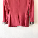 Metallic Cuff Blazer Jacket-11