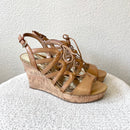Strappy Cork Wedge Heels-1