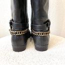 Chain Knee High Boots-9