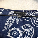 Paisley Tie Front Top-4