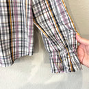 Plaid Bell Sleeve Button Up-5