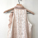 Lace Tulle Overlay Dress-8