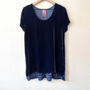 Velvet Embroidered Back Top-2