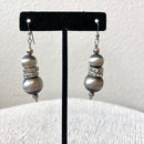 Navajo Pearl Crystal Earrings-2