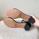 Suede Low Block Heel-11