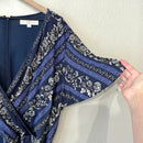 Floral Faux Wrap Dress-4