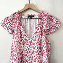 Leopard Ruffle Sleeve Top-3