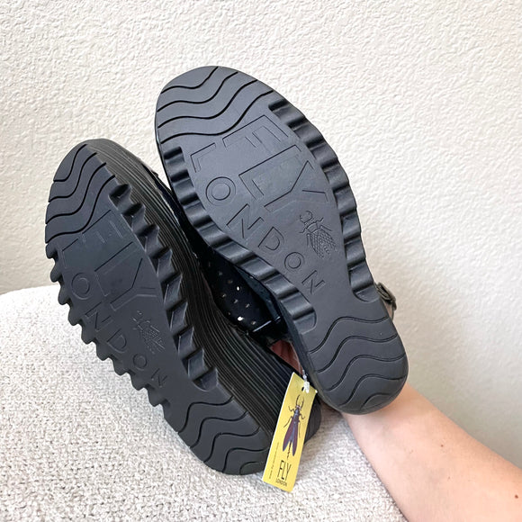 Perforated Wedge Sandals