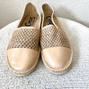 Open Knit Leather Espadrille Flats-3