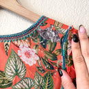 Floral Embroidered Tassel Top-8