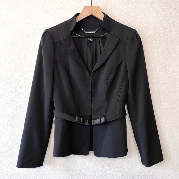 Peplum Belted Blazer
