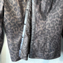 Leopard Faux Leather Trim Jacket-7