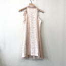 Lace Tulle Overlay Dress-7