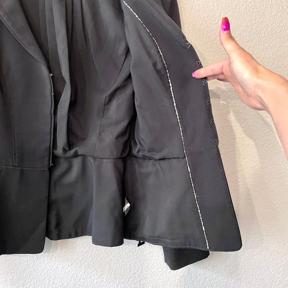 Peplum Belted Blazer