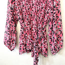 Floral Accordion Pleated Blouse-5
