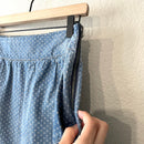 Polka Dot Chambray Skirt-7