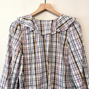 Plaid Bell Sleeve Button Up-8