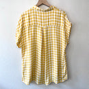 Plaid Button Down Top-7