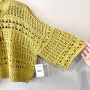 Henley Open Knit Crop Sweater-6