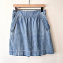 Polka Dot Chambray Skirt-2
