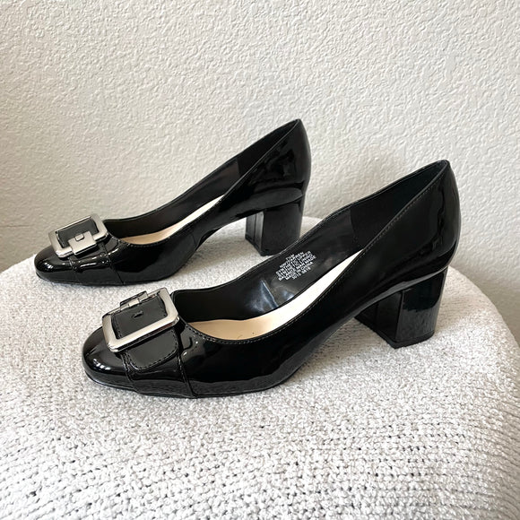 Patent Buckle Pumps