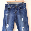 Distressed Slim Boyfriend Jeans-2