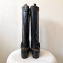Chain Knee High Boots-8