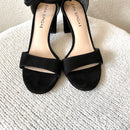 Suede Ankle Wrap Heels-4