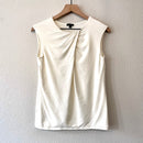 Tucked Crossover Neck Top-2