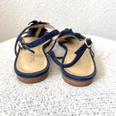 3D Floral Suede Sandals-10