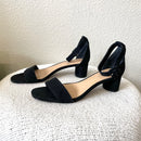 Suede Low Block Heel-4
