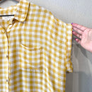 Plaid Button Down Top-5