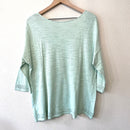 Pointelle Cross Front Hem Sweater-7
