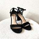 Suede Ankle Wrap Heels-1