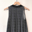 Polka Dot Bow Tie Neck Top-8