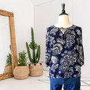 Paisley Tie Front Top-1